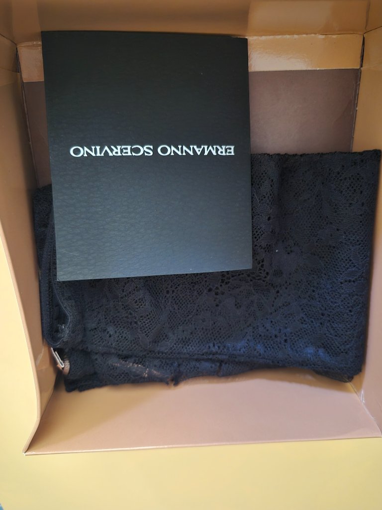 Nwt Ermanno Scervino Black Floral Lace Fingerless Gloves Arm Warmers Size Tu As- — image 2 of 5